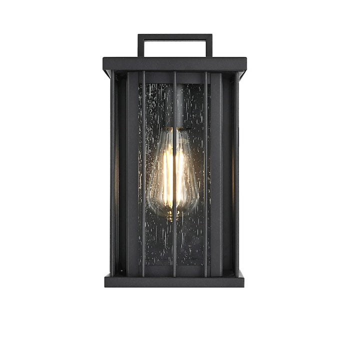 Elegant Lighting Sedgley 1 Light Outdoor Sconce, Black - OD357W12BK