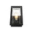 Elegant Lighting Lehigh 1 Light Outdoor Sconce, Black/Clear - OD359W11BK