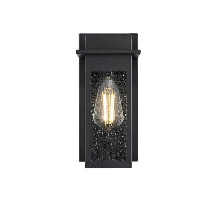 Elegant Lighting Dunton 1 Light 11" Outdoor Sconce, Black - OD362W11BK