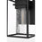 Elegant Lighting Morse 1 Light 10" Outdoor Wall Sconce, Black/Clear