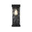 Elegant Lighting Thompson 1 Light 16" Outdoor Sconce, Black/Clear - OD371W16BK