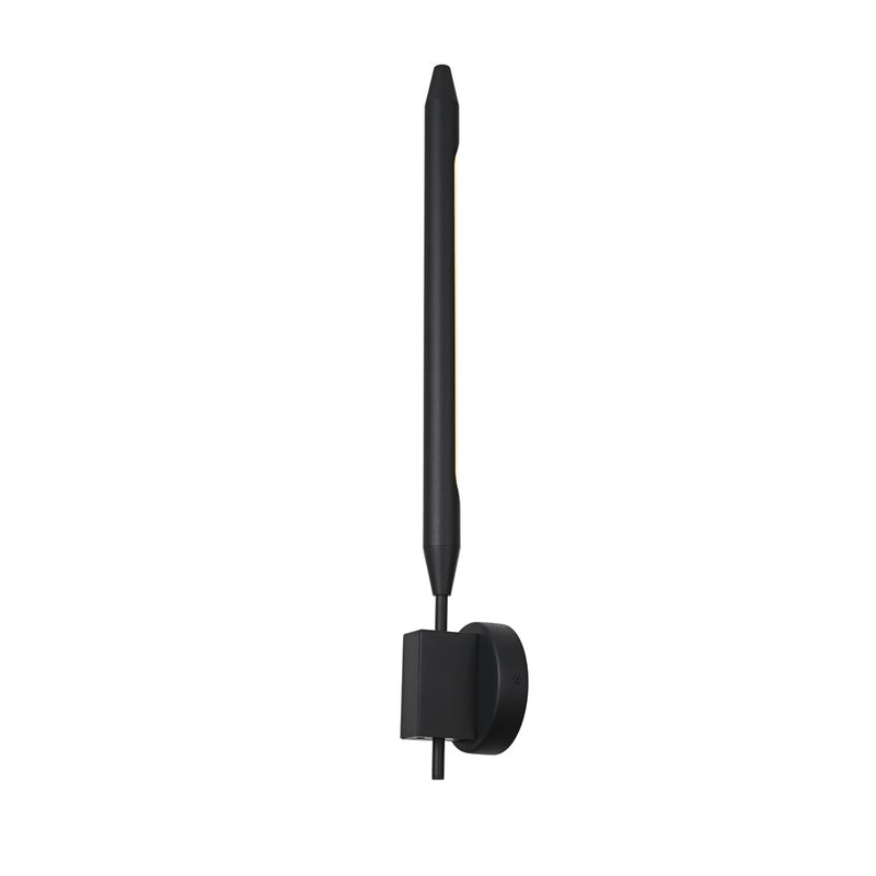 Elegant Lighting Odin 1 Light 5" Outdoor Wall Sconce, Black