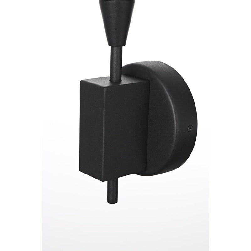 Elegant Lighting Odin 1 Light 5" Outdoor Wall Sconce, Black