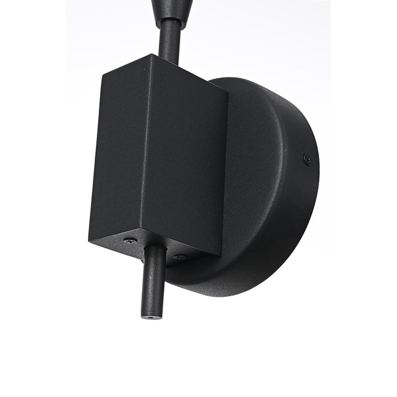 Elegant Lighting Odin 1 Light 5" Outdoor Wall Sconce, Black
