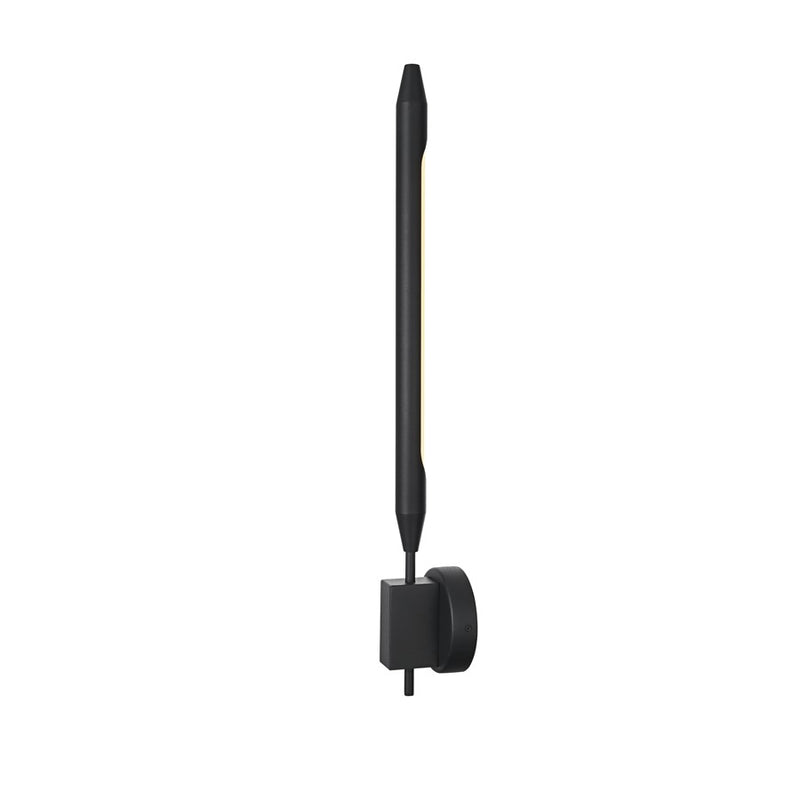 Elegant Lighting Odin 1 Light 5" Outdoor Wall Sconce, Black