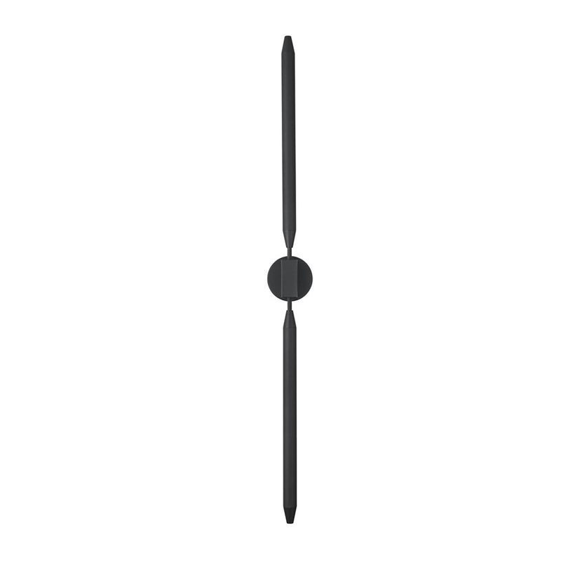 Elegant Lighting Odin 2 Light 5" Outdoor Wall sconce, Black - OD401W50BK