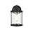 Elegant Lighting Roy 1 Light 6" Outdoor Wall sconce, Black/Clear - OD402W10BK