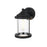 Elegant Lighting Roy 1 Light 6" Outdoor Wall Sconce, Black/Clear