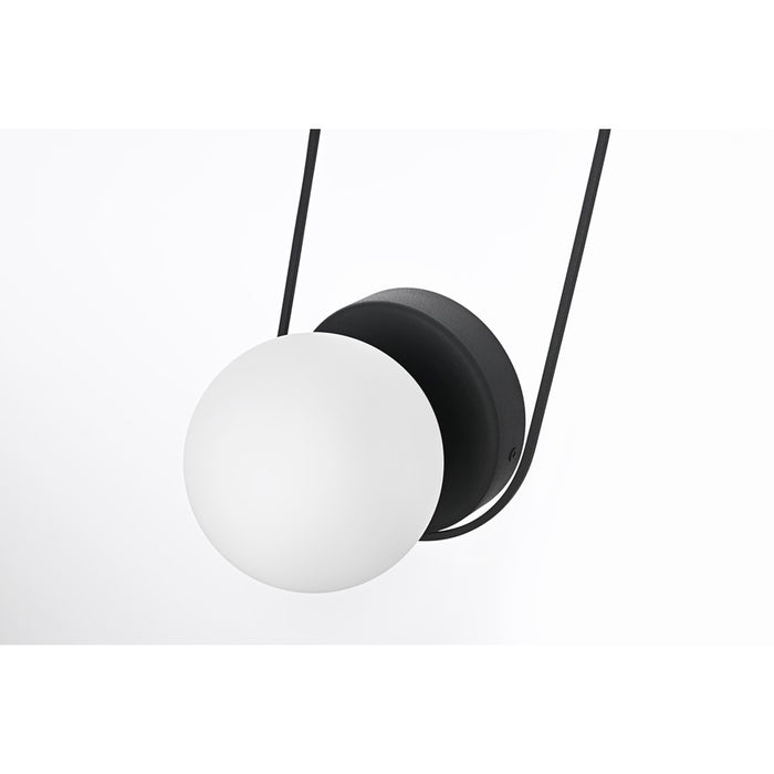 Elegant Lighting Silas 1 Light 6" Outdoor Wall Sconce, Black/white