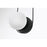 Elegant Lighting Silas 1 Light 6" Outdoor Wall Sconce, Black/white