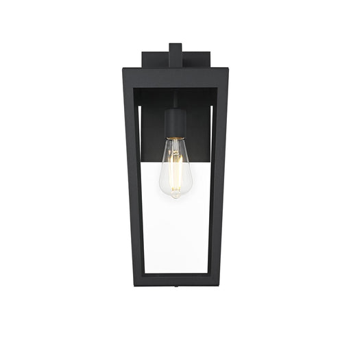 Elegant Lighting William 1 Light 8" Outdoor Wall sconce, Black - OD405W18BK