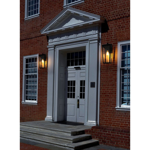 Elegant Lighting William 1 Light 8" Outdoor Wall Sconce, Black