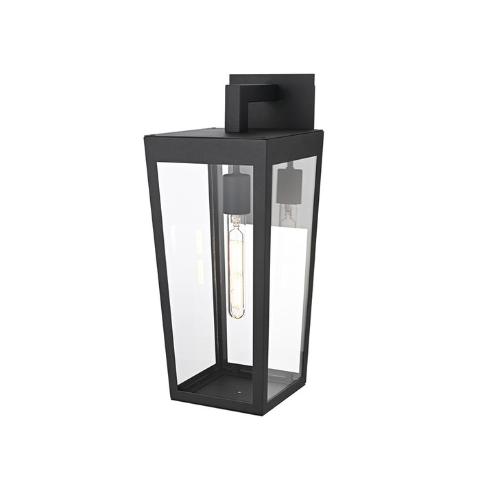 Elegant Lighting William 1 Light 8" Outdoor Wall Sconce, Black