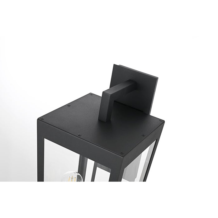 Elegant Lighting William 2 Light 10" Outdoor Wall Sconce, Black