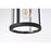 Elegant Lighting Henrik 1 Light 6" Outdoor Wall Sconce, Black/Clear