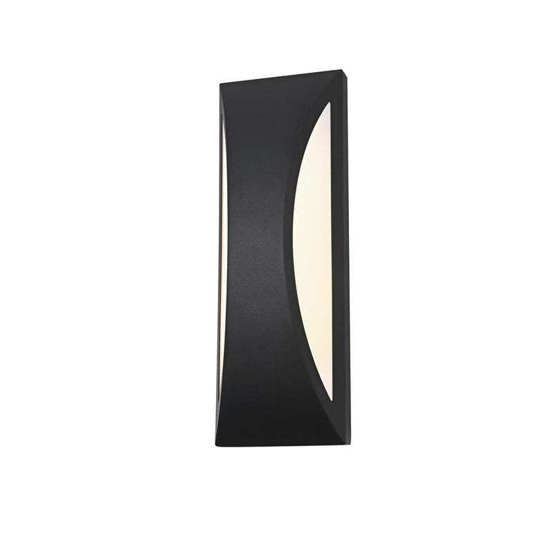 Elegant Lighting Zayn 1 Light 14" Outdoor Wall Sconce, Black