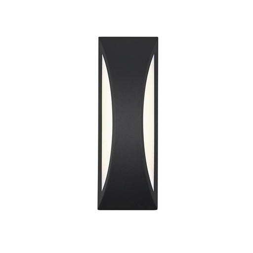Elegant Lighting Zayn 1 Light 18" Outdoor Wall sconce, Black - OD407W18BK