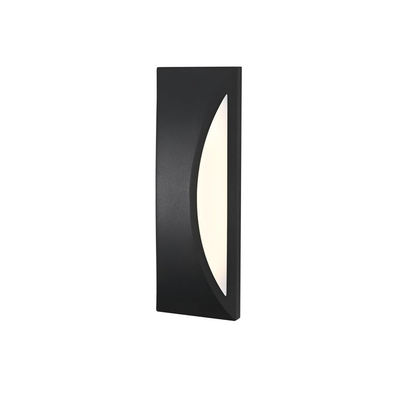 Elegant Lighting Zayn 1 Light 18" Outdoor Wall Sconce, Black