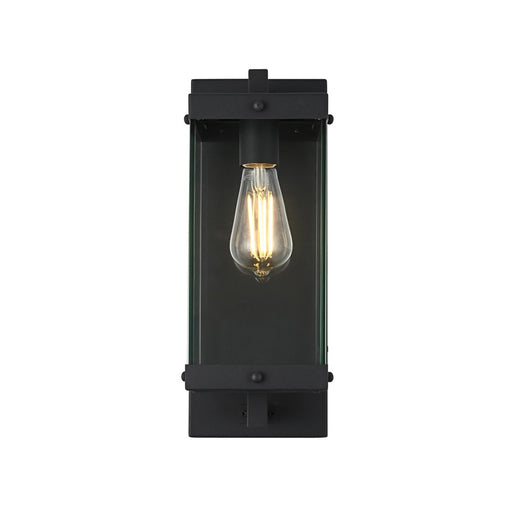 Elegant Lighting Julien 1 Light 15" Outdoor Wall sconce, Black - OD408W15BK