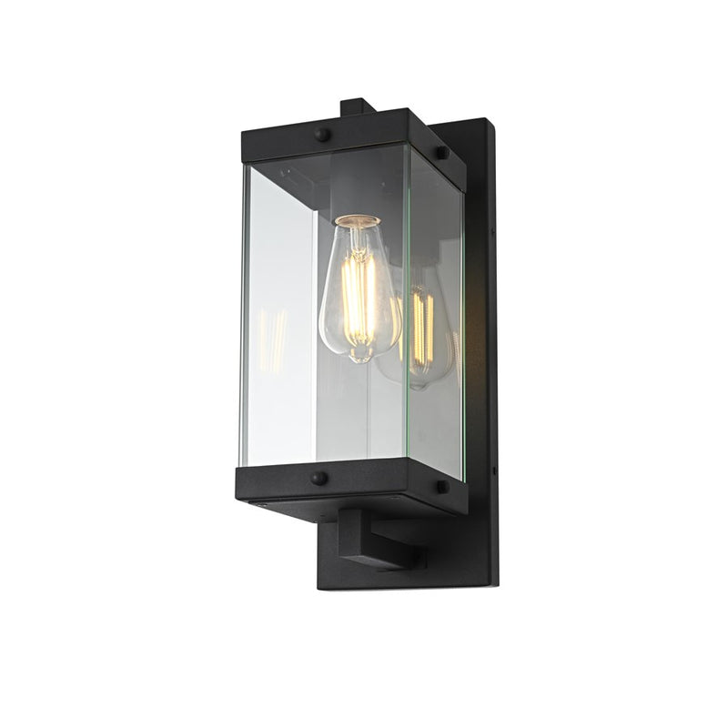 Elegant Lighting Julien 1 Light 15" Outdoor Wall Sconce, Black