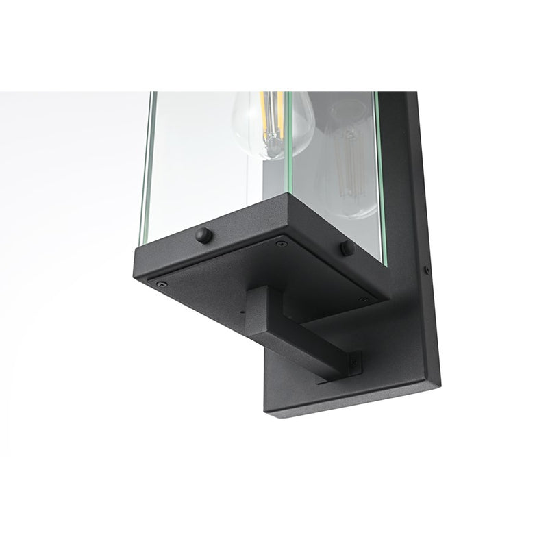 Elegant Lighting Julien 1 Light 15" Outdoor Wall Sconce, Black
