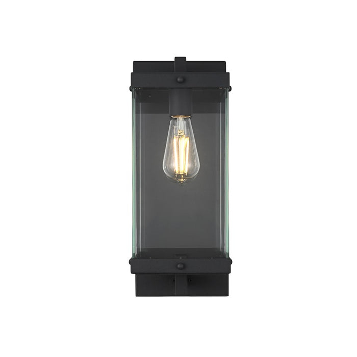 Elegant Lighting Julien 1 Light 17" Outdoor Wall sconce, Black - OD408W17BK