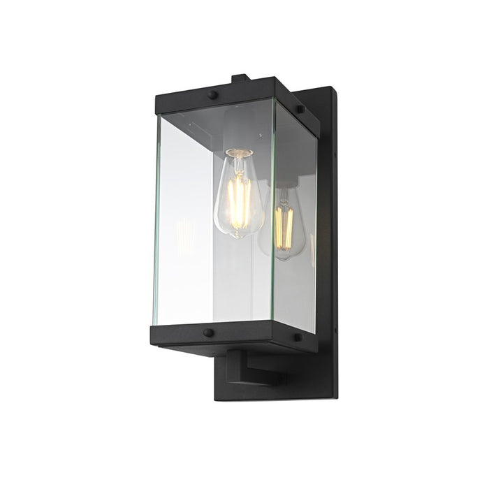 Elegant Lighting Julien 1 Light 17" Outdoor Wall Sconce, Black