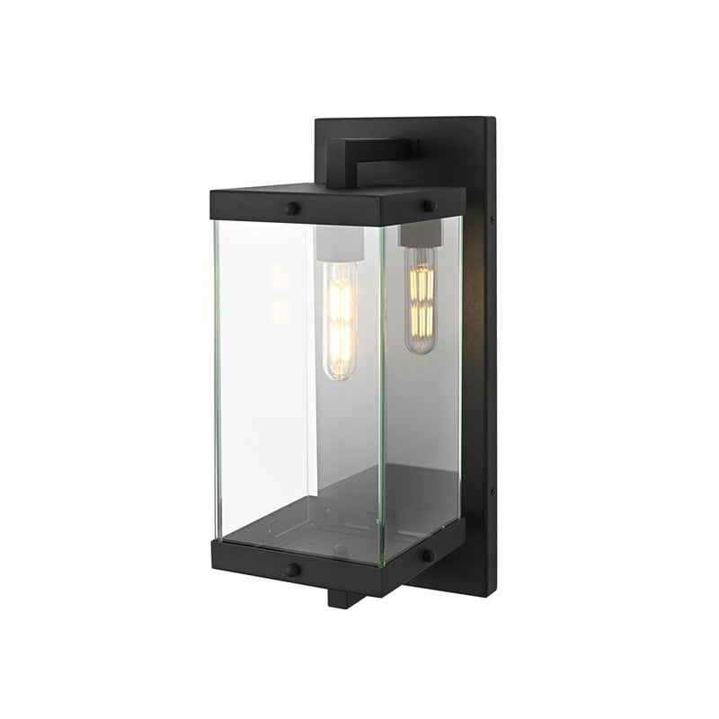 Elegant Lighting Julien 1 Light 17" Outdoor Wall Sconce, Black