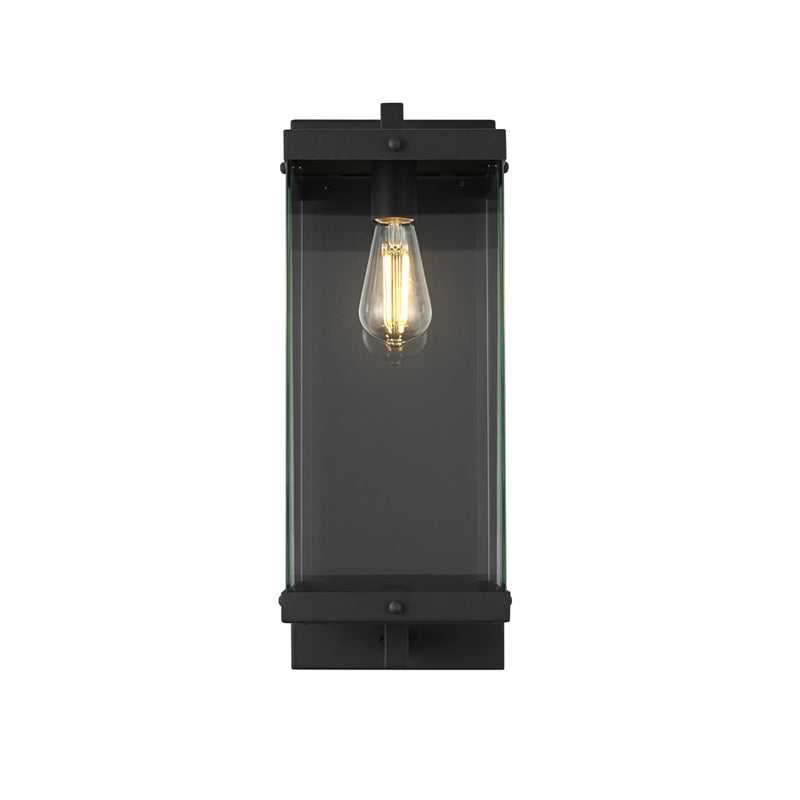 Elegant Lighting Julien 1 Light 21" Outdoor Wall sconce, Black - OD408W21BK
