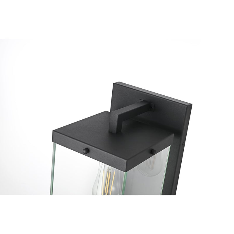 Elegant Lighting Julien 1 Light 21" Outdoor Wall Sconce, Black