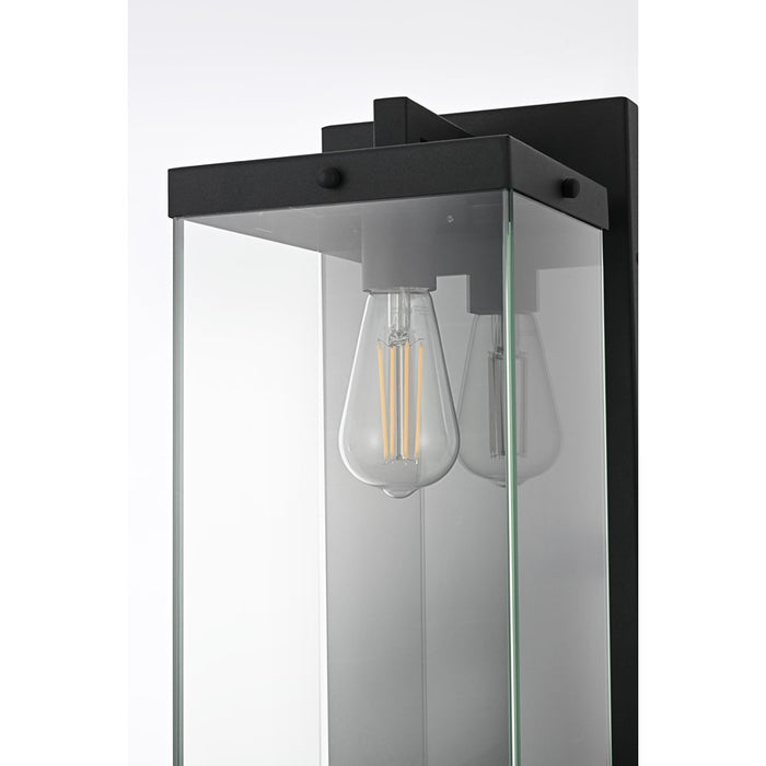 Elegant Lighting Julien 1 Light 21" Outdoor Wall Sconce, Black