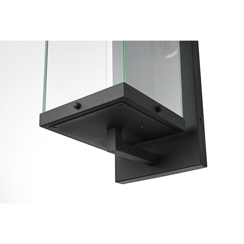 Elegant Lighting Julien 1 Light 21" Outdoor Wall Sconce, Black