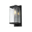 Elegant Lighting Keaton 1Lt 21" Outdoor Wall Sconce, Black/Clear