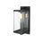 Elegant Lighting Keaton 1Lt 21" Outdoor Wall Sconce, Black/Clear