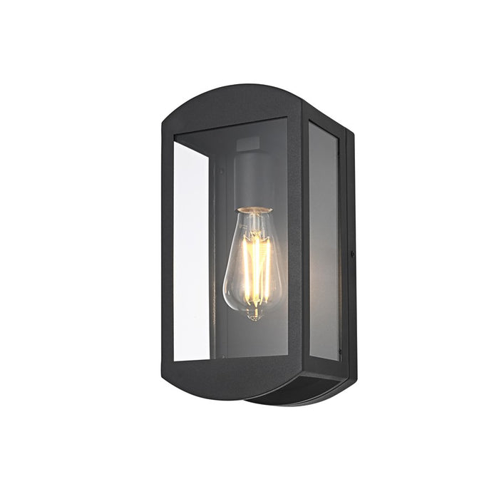 Elegant Lighting Miles 1 Light 12" Outdoor Wall Sconce, Black