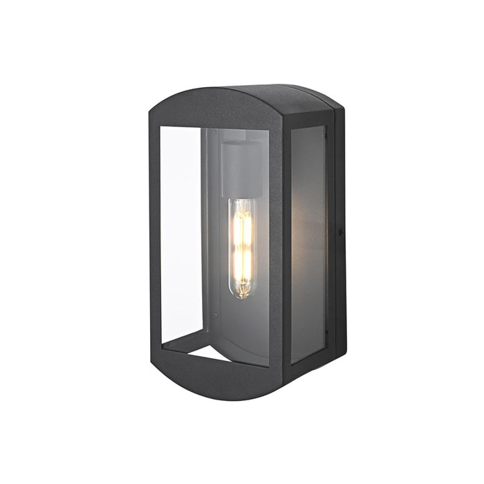 Elegant Lighting Miles 1 Light 12" Outdoor Wall Sconce, Black