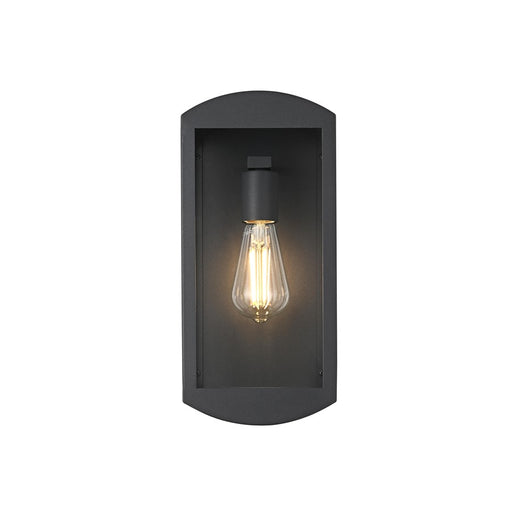 Elegant Lighting Miles 1 Light 14" Outdoor Wall sconce, Black - OD410W14BK