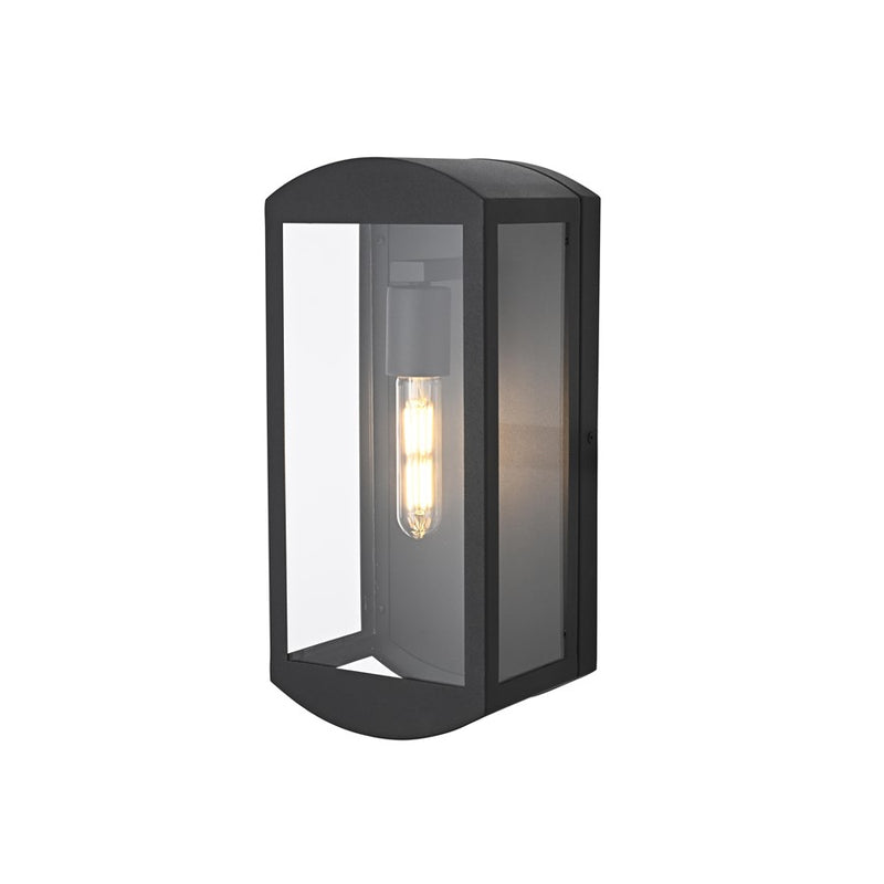 Elegant Lighting Miles 1 Light 14" Outdoor Wall Sconce, Black