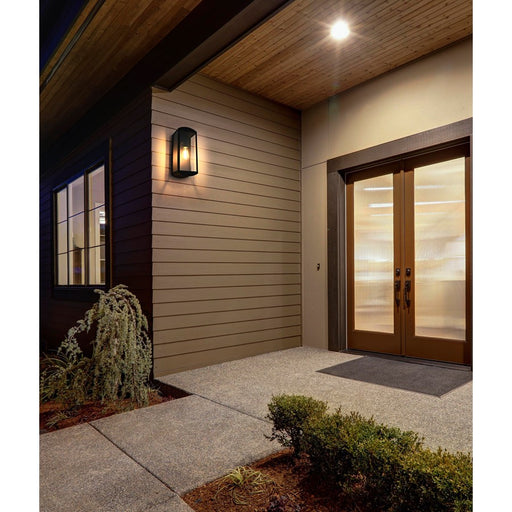 Elegant Lighting Miles 1 Light 16" Outdoor Wall Sconce, Black