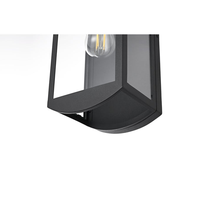 Elegant Lighting Miles 1 Light 16" Outdoor Wall Sconce, Black