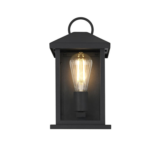 Elegant Lighting Neil 1 Light 12" Outdoor Wall sconce, Black - OD411W12BK