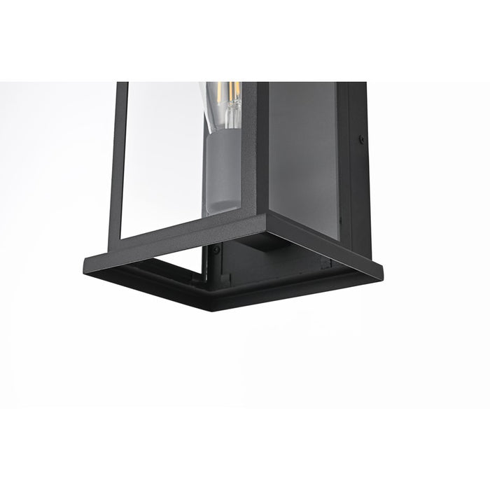 Elegant Lighting Neil 1 Light 12" Outdoor Wall Sconce, Black