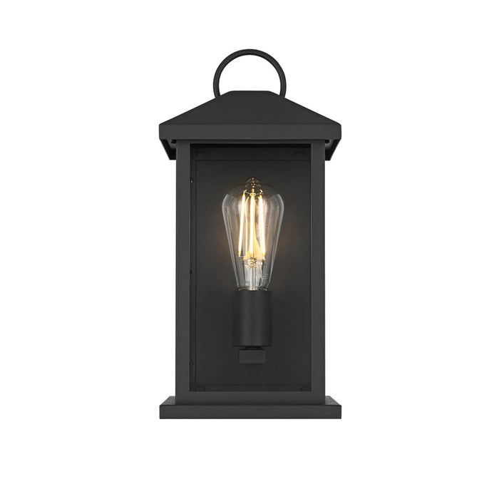 Elegant Lighting Neil 1 Light 14" Outdoor Wall sconce, Black - OD411W14BK