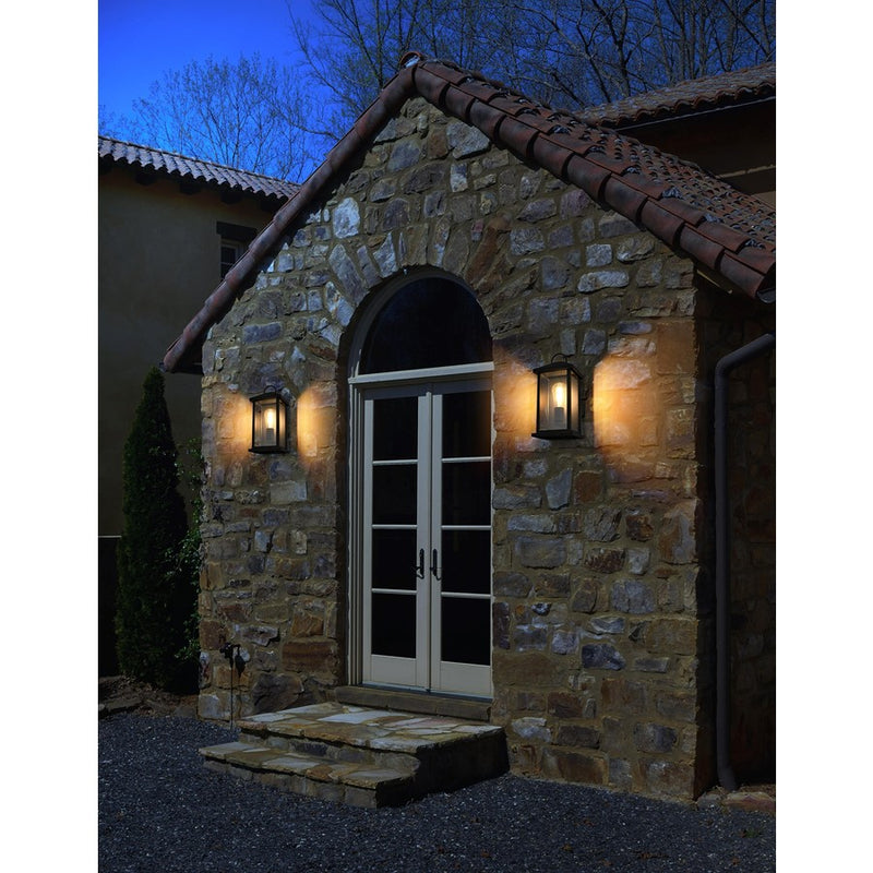 Elegant Lighting Neil 1 Light 14" Outdoor Wall Sconce, Black