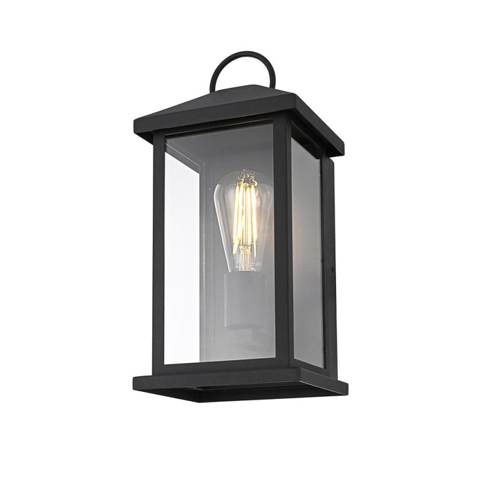 Elegant Lighting Neil 1 Light 14" Outdoor Wall Sconce, Black