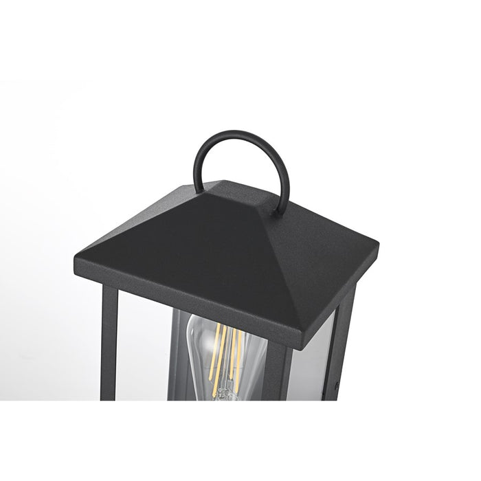 Elegant Lighting Neil 1 Light 14" Outdoor Wall Sconce, Black