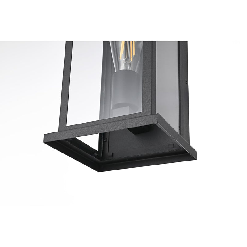 Elegant Lighting Neil 1 Light 14" Outdoor Wall Sconce, Black