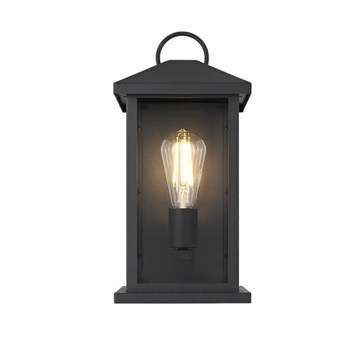 Elegant Lighting Neil 1 Light 15" Outdoor Wall sconce, Black - OD411W15BK