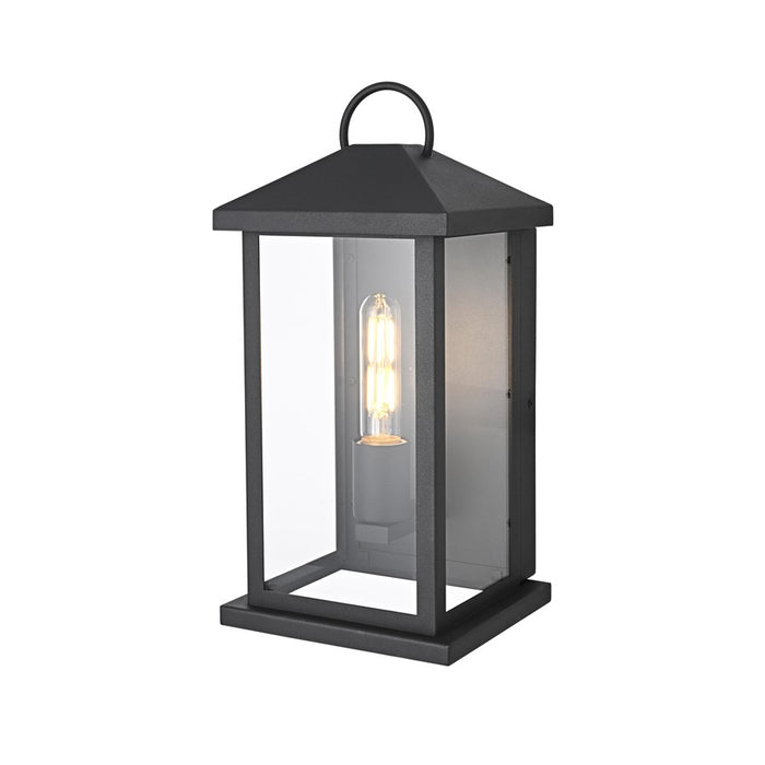 Elegant Lighting Neil 1 Light 15" Outdoor Wall Sconce, Black