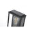 Elegant Lighting Santos 1 Light 6" Outdoor Wall Sconce, Black